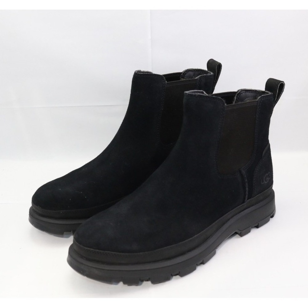 UGG CHELSEA MEN BOOTS LEATHER  Black Size 7 / UK 6 / EU 40 / JP 25